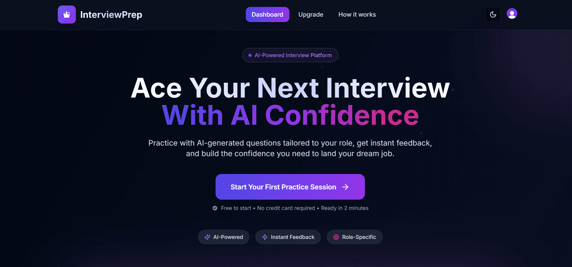 InterviewPrep — screenshot